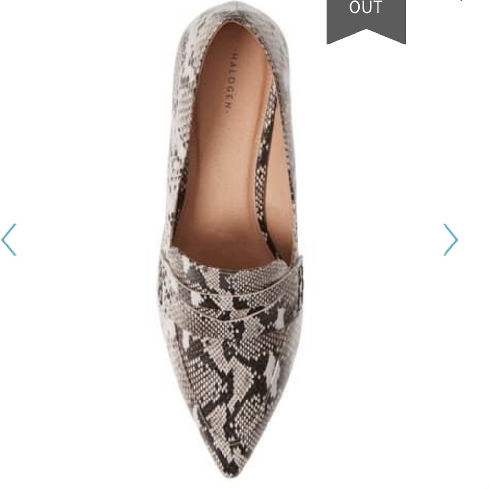 Snakeskin Leather Block Heel Pumps 9.5